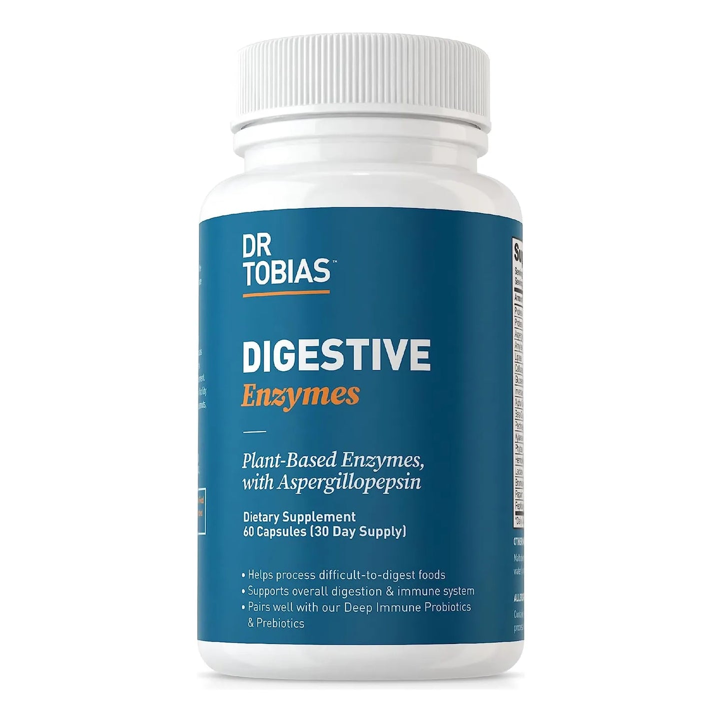 Enzimas Super Digestivas Dr Tobias 60 Caps Suplemento Digestivo Sin Omg