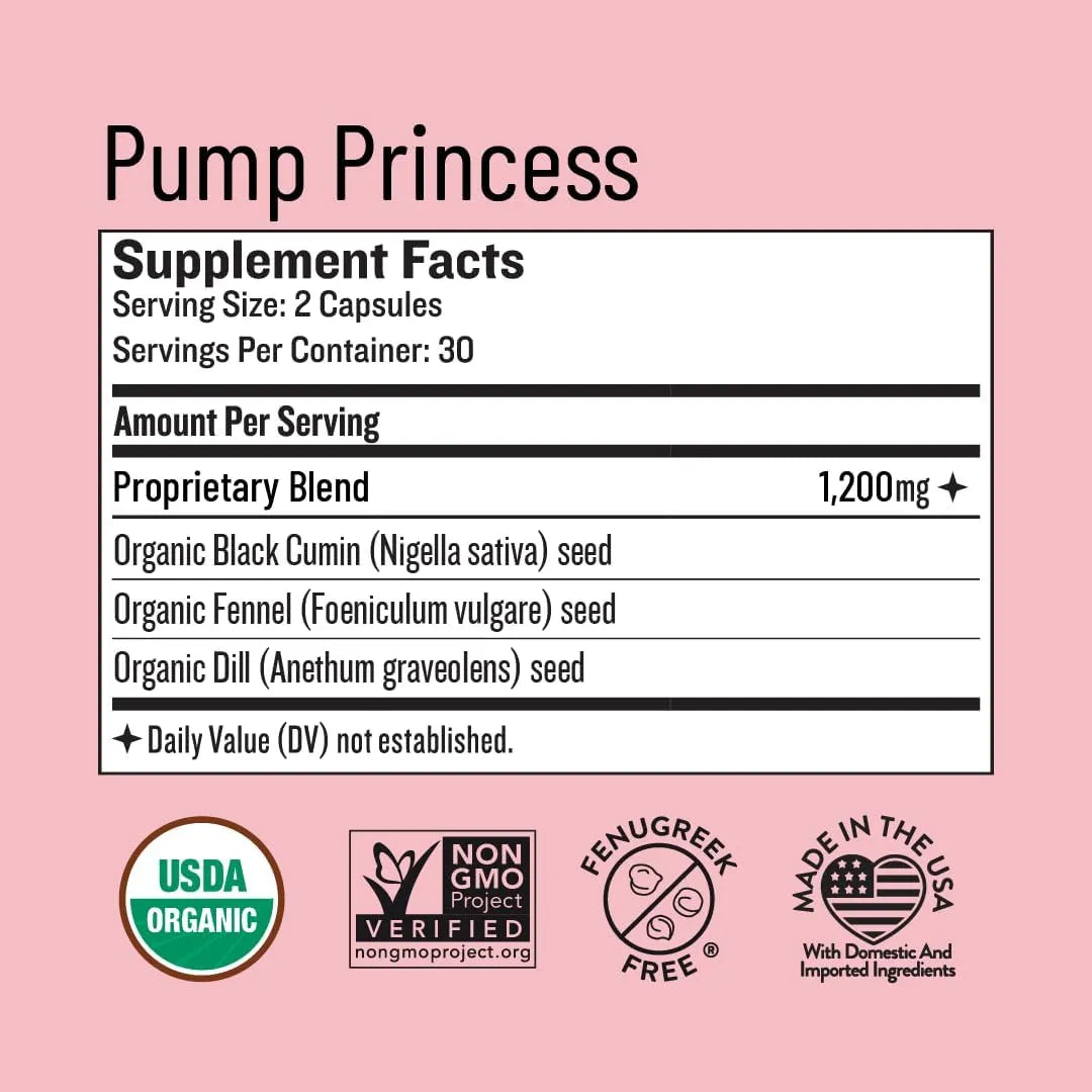 Suplemento Lactancia Legendairy Milk Pump Princess Aumenta Suministro Leche Natural