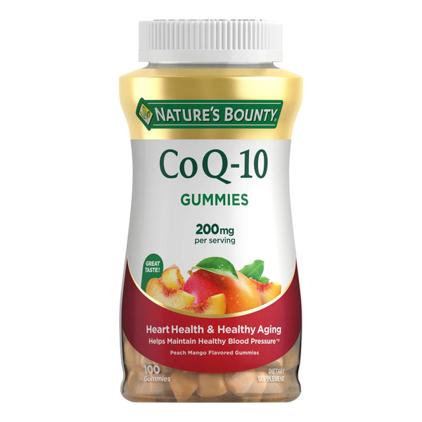 Gomitas CoQ10 200 Mg Sabor Melocotón Mango 100 Unidades Natures Bounty