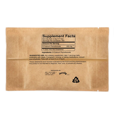 Vitamina B5 Ácido Pantoténico Puro 227g D Calcio Pantotenato Energía Natural