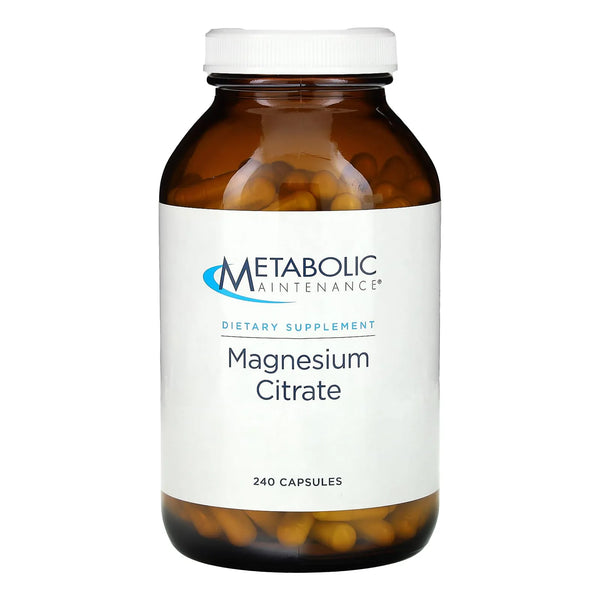Citrato De Magnesio 167 Mg Con Vitamina C 240 Cápsulas Soporte Muscular Y Digestivo