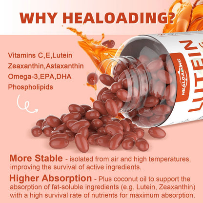 Cápsulas Blandas Luteína Zeaxantina Omega 3 Vitaminas C E Mejora Visión