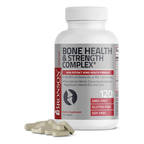 Complejo Salud Osea Vitamina K2 Calcio Magnesio Boro Cissus Quad 120 Tabletas