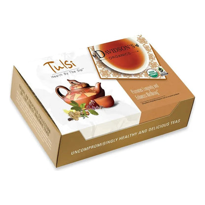 Té Tulsi Rooibos Chai Orgánico 100 Bolsas Reductor De Estrés Y Digestivo