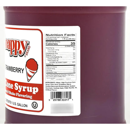 Jarabe Para Raspado Snappy Popcorn 3.8 Litros 5 Kg Sabor Crujiente Unico