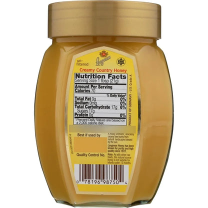 Miel Cremosa Natural Tarro 500g Dulce Puro Textura Suave