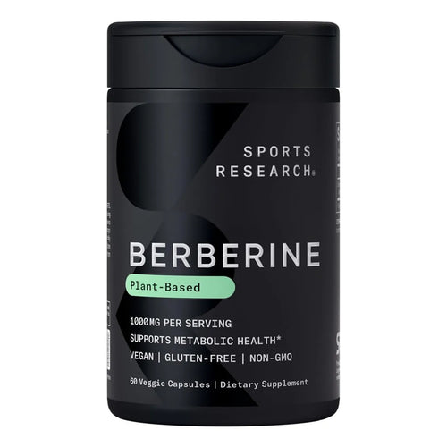 Sports Research Berberina 1000 Mg 60 Capsulas Apoyo Metabólico Vegano