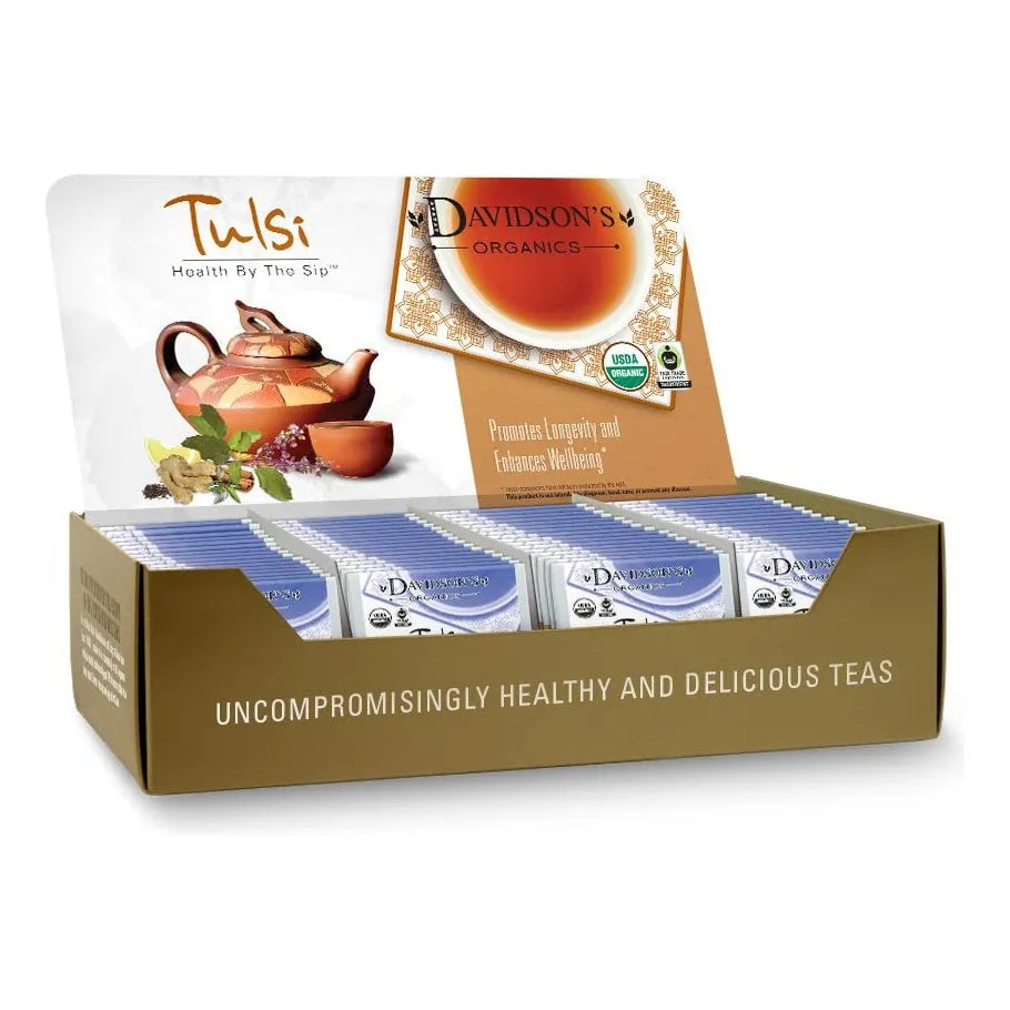Té Tulsi Rooibos Chai Orgánico 100 Bolsas Davidson's Antioxidante Y Relajante