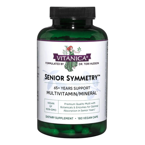 Multivitaminas Y Minerales Para Adultos Mayores Senior Symmetry Vegano 180 Cápsulas