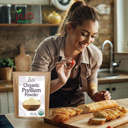 Polvo De Cascara De Psyllium 794g Fibra Fina Keto Sin Gluten Organico