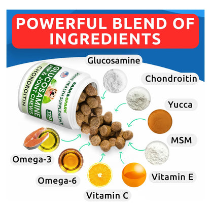 Masticables De Glucosamina Y Condroitina Para Perros Alivio Articular Y Cadera