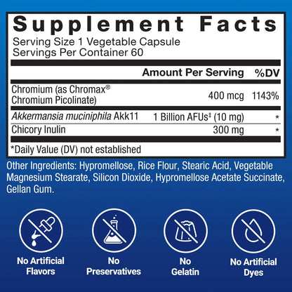 ProbioSlim Akkermansia Probióticos Y Postbióticos 60 Cápsulas Salud Intestinal Y Metabolismo