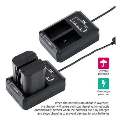 Cargador Usb Doble Ranura Para Baterias Canon Lp E6 Lp E6n Lp E6nh Carga Rapida