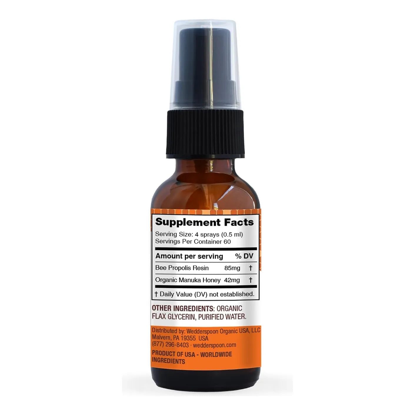 Spray Garganta Miel Propoleo Manuka 30ml Alivio Natural Importado