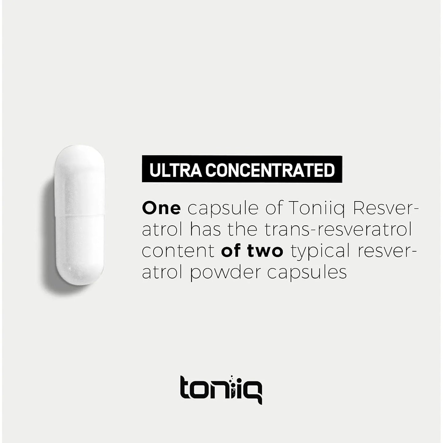 Cápsulas De Resveratrol Toniiq 98% Pureza Antioxidante - Imagen 2
