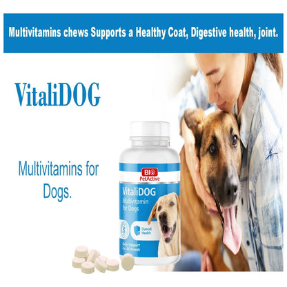 VitaliDOG Multivitamínico Para Perros Piel Pelaje Y Salud 150 Tabletas
