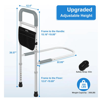 Rieles Ajustables De Cama Para Adultos Mayores Soporte 350 Lbs Antideslizante