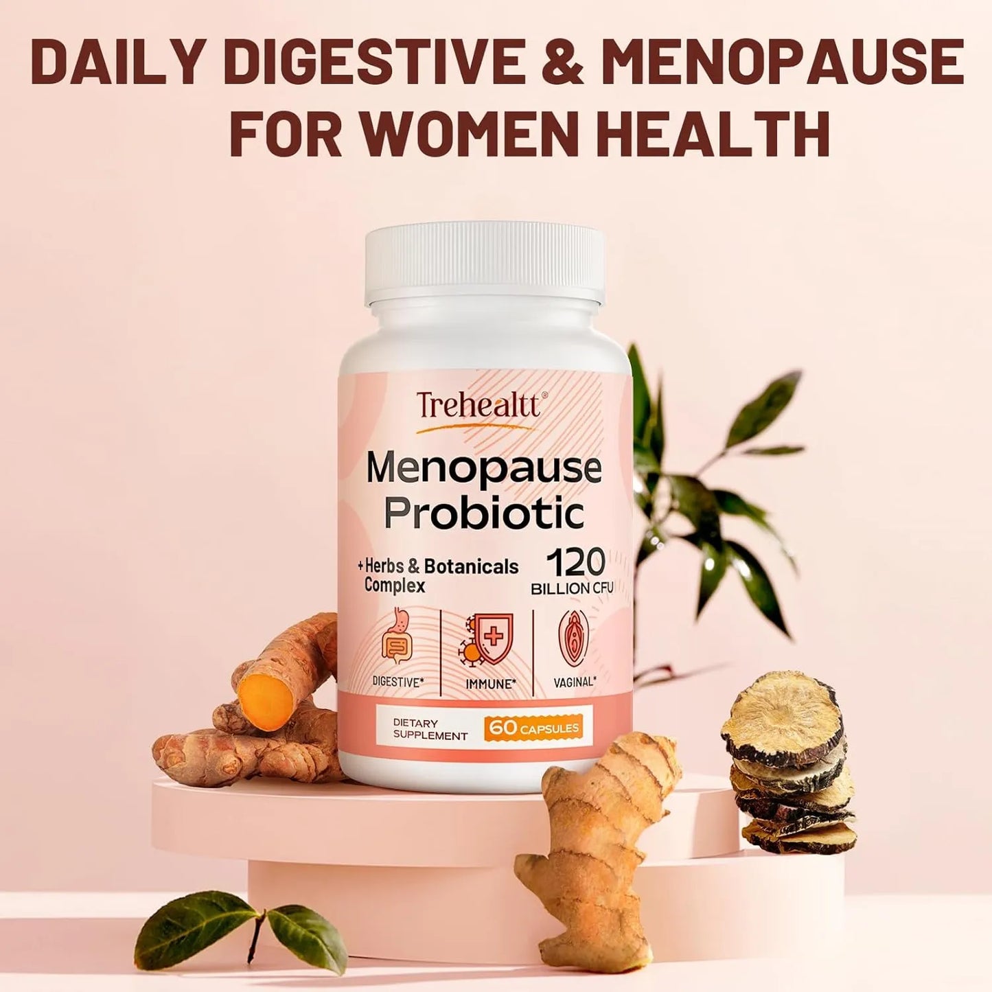 Suplemento Menopausia Mujeres 120 Mil Millones Ufc Probioticos 13 En 1 Hierbas