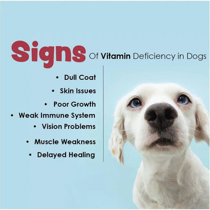Vitaminas Esenciales Para Perros Con Sabor A Hígado 60 Tabletas Masticables
