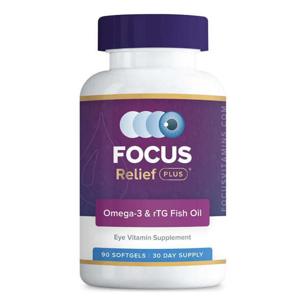 Focus Relief Plus Suplemento Omega 3 Para Ojos Secos 90 Cápsulas