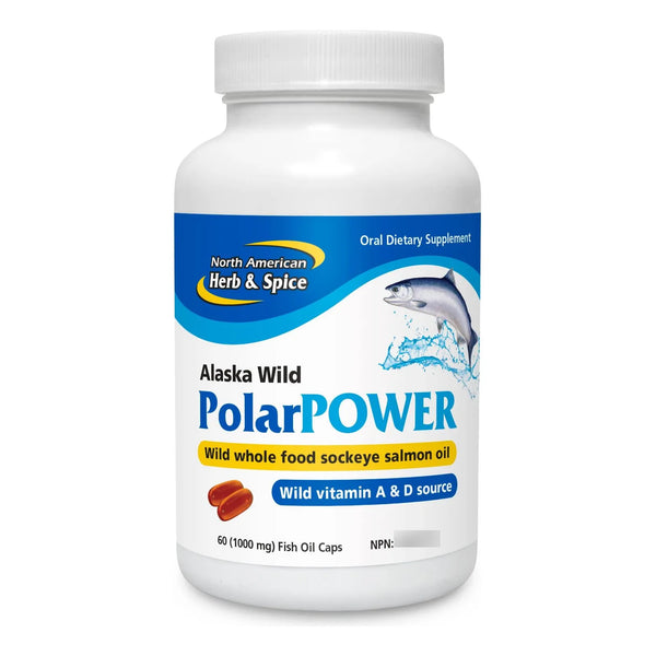 Capsulas Aceite Pescado Hierbas Especias Norteamericanas Polar Power 60 Unidades