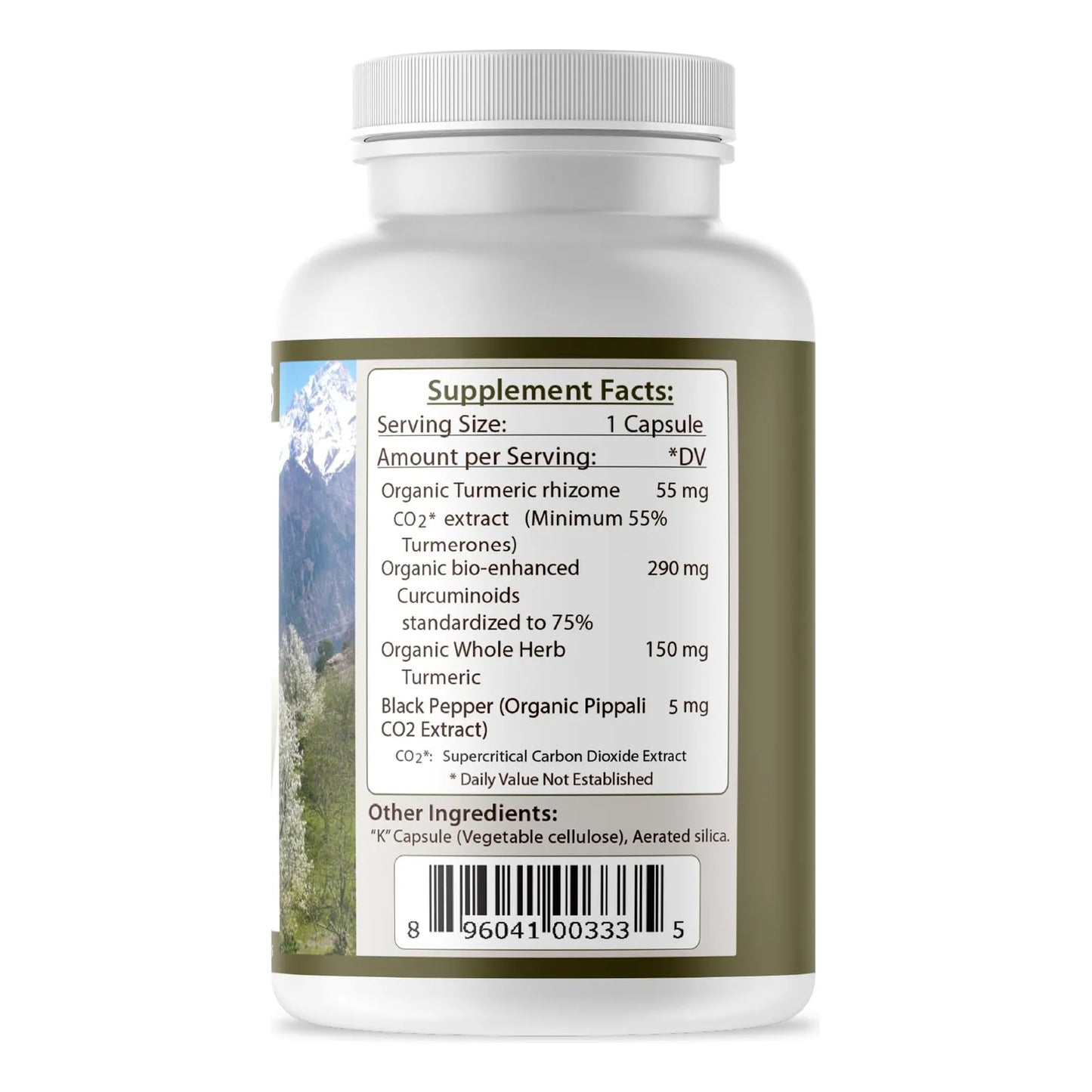 Capsulas De Curcuma Curcumina Organica 525 Mg Extracto Super 120 Unidades Vegano Sin Gluten