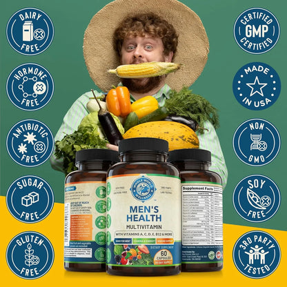 Multivitamínico Diario Para Hombre Con Energía Concentración