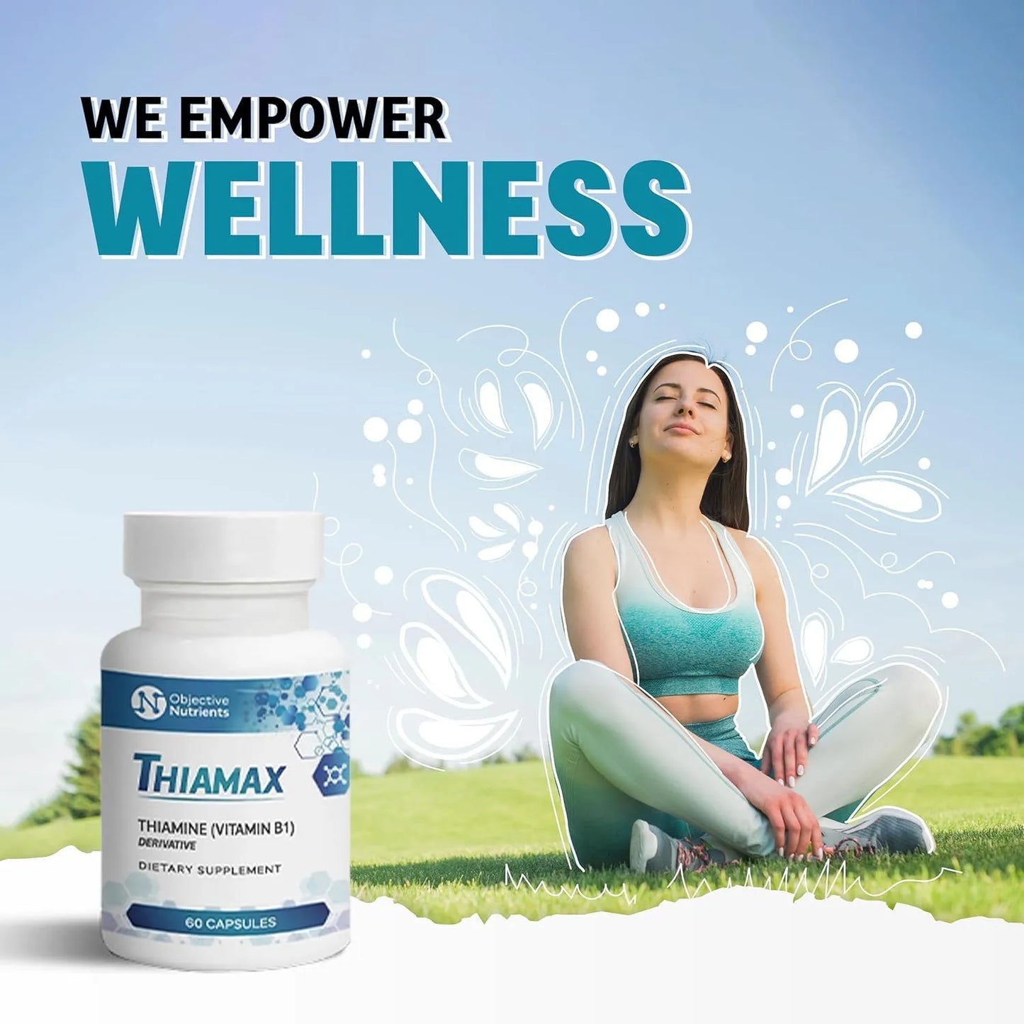Thiamax Capsulas Vitamina B1 Tiamina Ttfd 100 Mg 60 Unidades Absorcion Superior Sin Rellenos