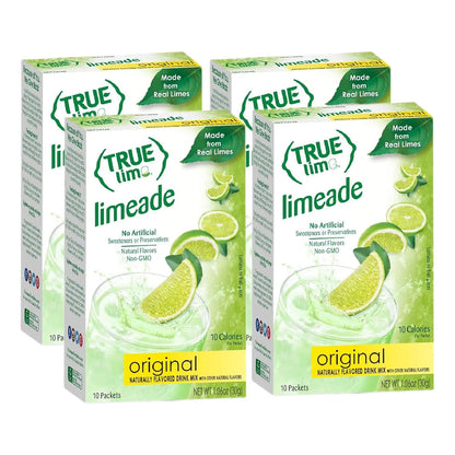 True Lime Limeade True Citrus 10 Unidades Sabor Natural Sin Azucar Añadido