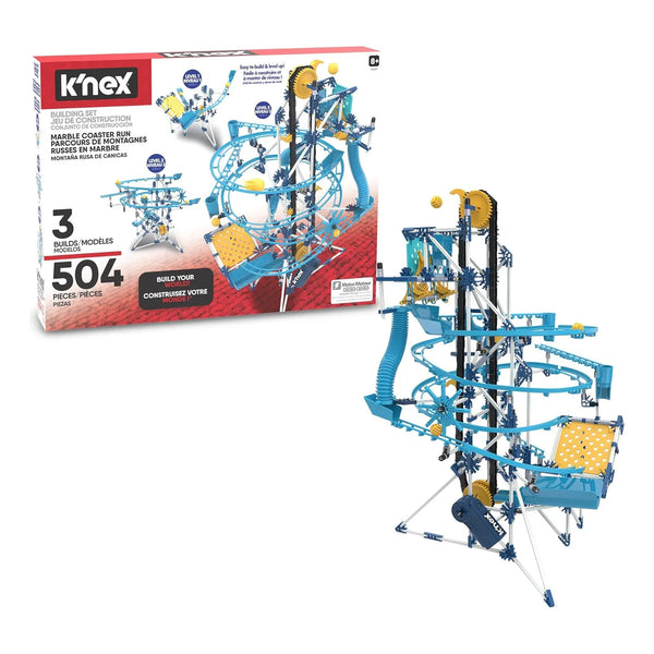 Juego De Construccion K Nex 504 Piezas Marble Coaster Motorizado Diversion Aprendizaje