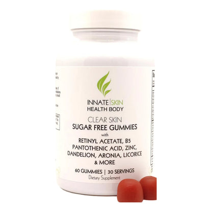 Gomitas Clear Skin Para Acné Ácido Pantoténico Antioxidantes 60 Unidades