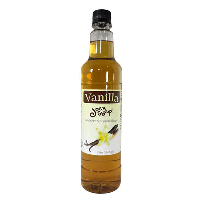 Sirope Organico De Azucar Natural Sabor Vainilla 750 Ml Joe's Syrup
