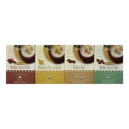 Té Chai Surtido 8 Bolsas Paquete De 12 Orgánico Con Cafeína Ideal Con Leche