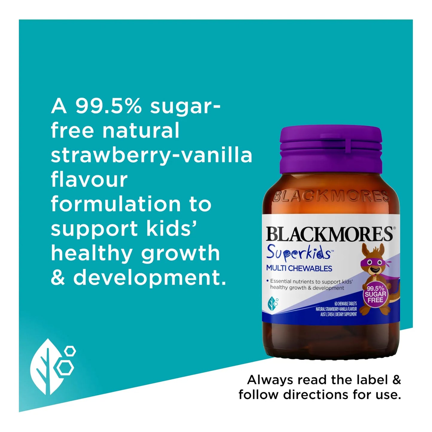 Multivitaminas Masticables Superkids Multi 60 Unidades Para Niños