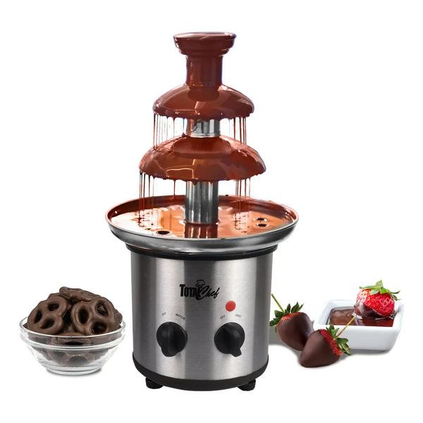 Fuente De Chocolate Electrica Total Chef 3 Niveles 680G Ajustable Fiestas