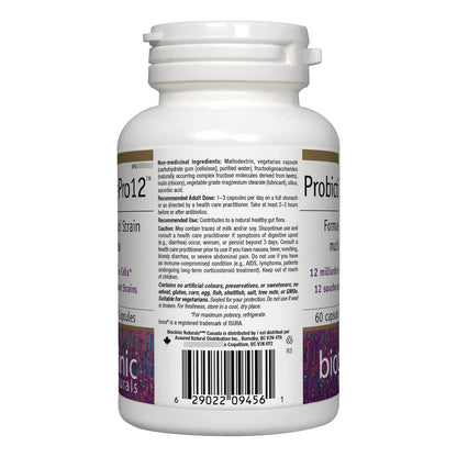 Probióticos Pro 12 60 Cápsulas Vegetales Refuerza Tu Flora Intestinal Y Defensas
