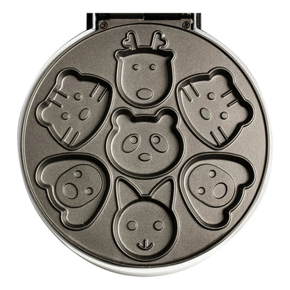 Wafflera Electrica Mini Panqueques Animales 7 Figuras Antiadherente CucinaPro