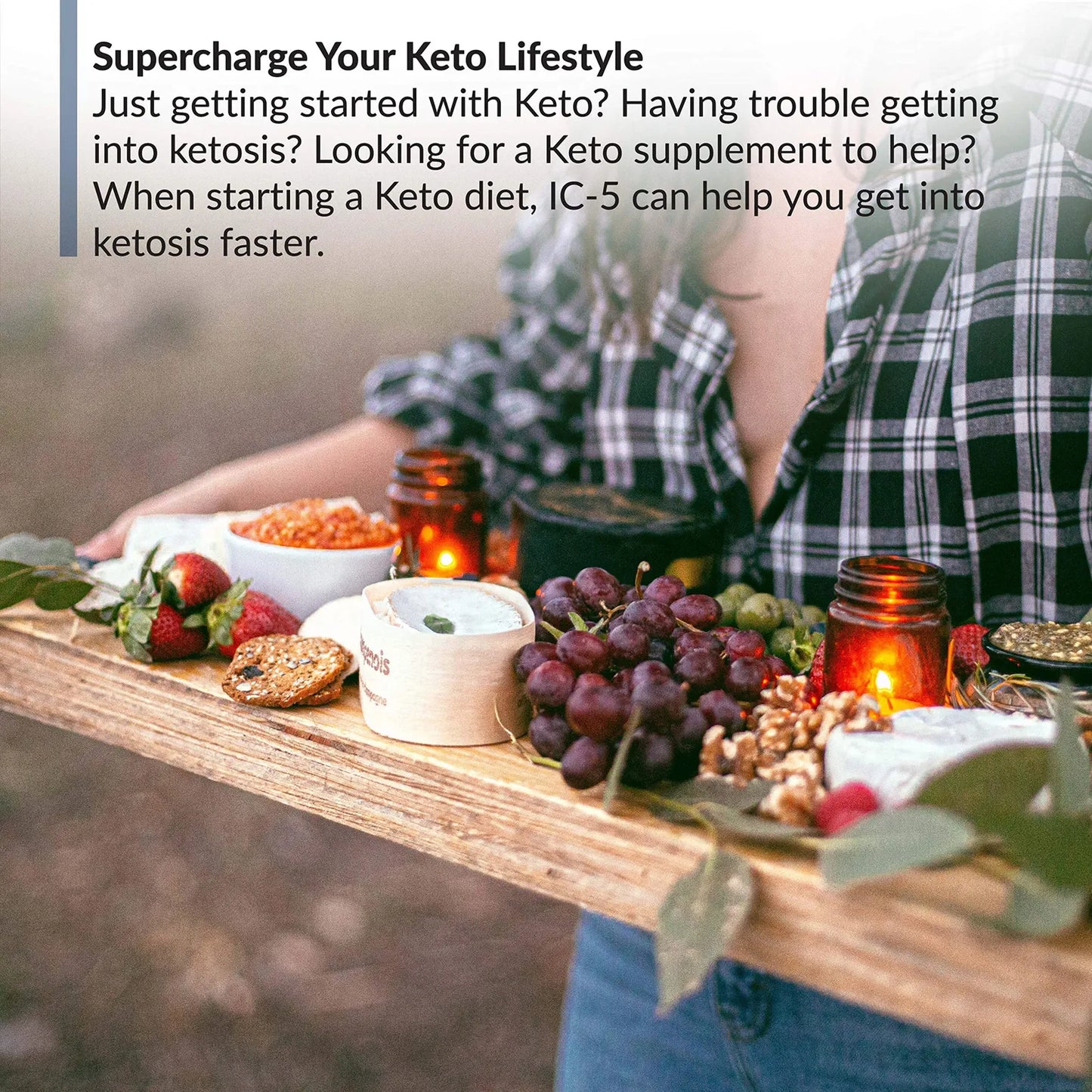 Suplemento Keto IC-5 2.0 120 Cápsulas Apoya Cetosis Y Control De Carbohidratos