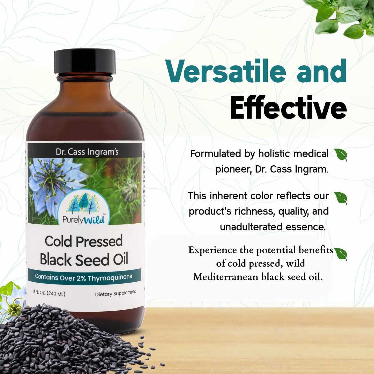 Aceite De Semilla Negra 100 Prensado En Frio Apoyo Inmune Y Salud