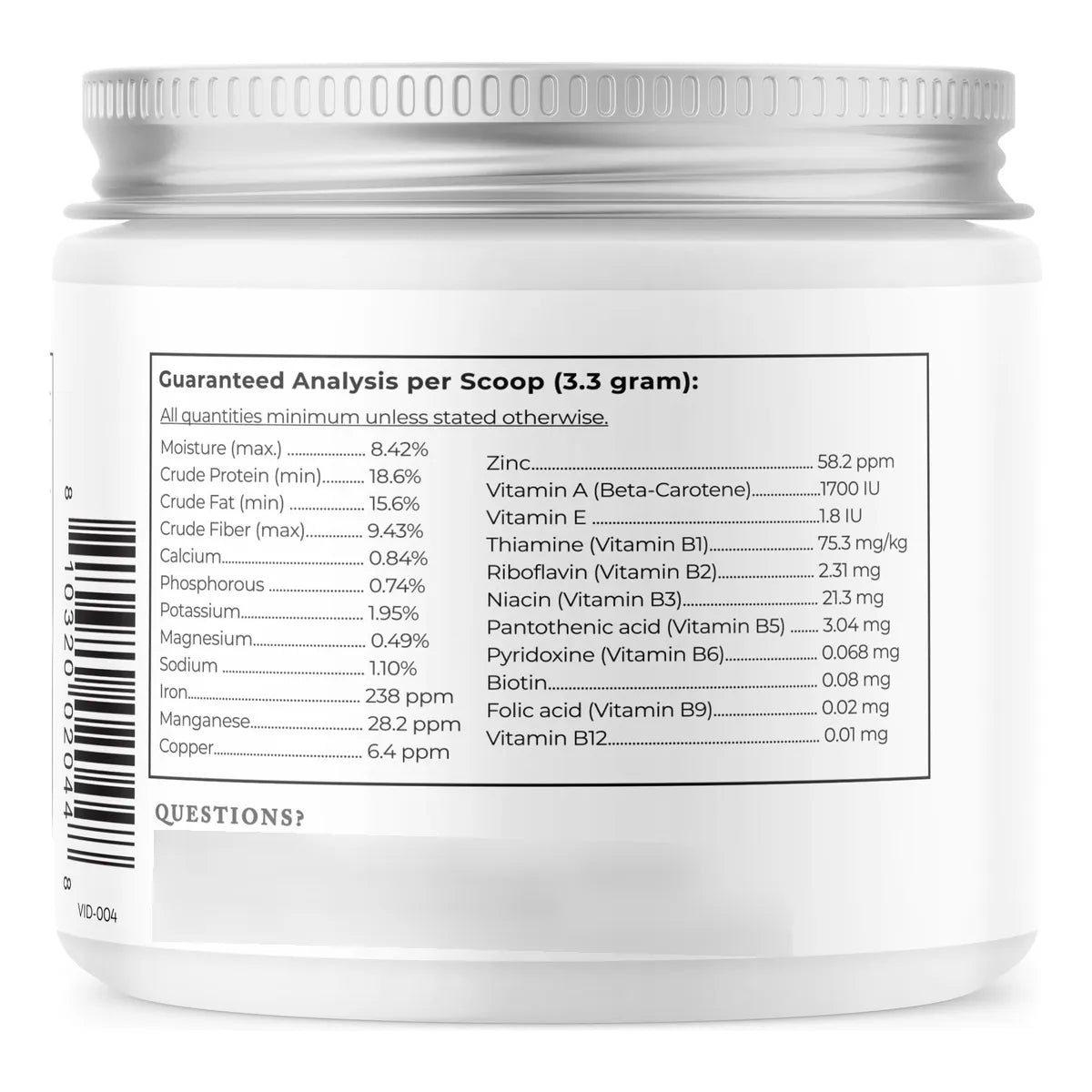 Suplemento Multivitamínico Mineral Hierbas Para Perros 198 G Energía Y Salud Natural