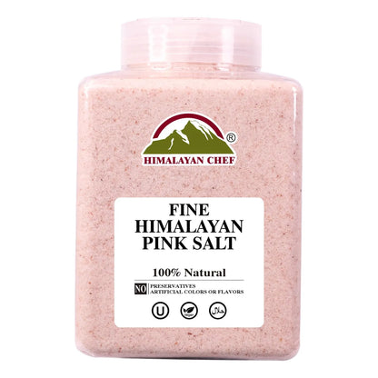 Pimienta Negra Himalaya Y Sal Rosa Grano Fino 5 Lbs Sabores Intensos Y Puros