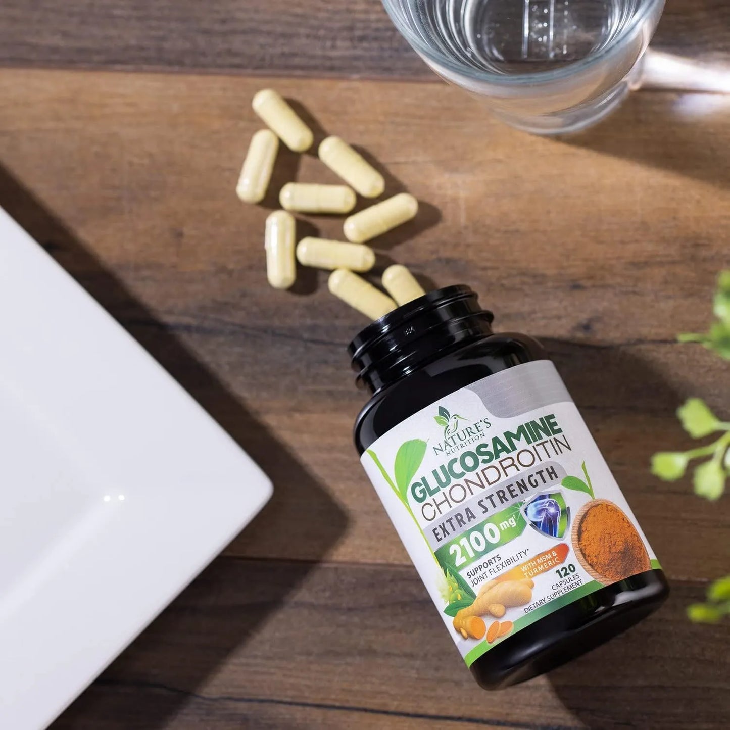 Complejo Glucosamina Condroitina Msm Triple Fuerza Con Cúrcuma Y Boswellia 2100mg Soporte Articular