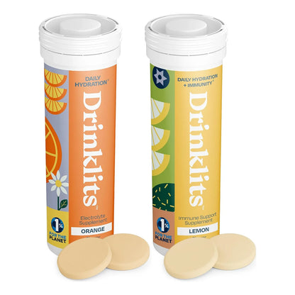 Tabletas Hidratacion Electrolitos Sabor Naranja Limon Refuerzo Inmunologico