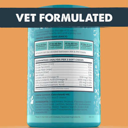 Aceite De Pescado Omega 3 Masticable Para Perros 120 Unidades Mighty Paw Waggables