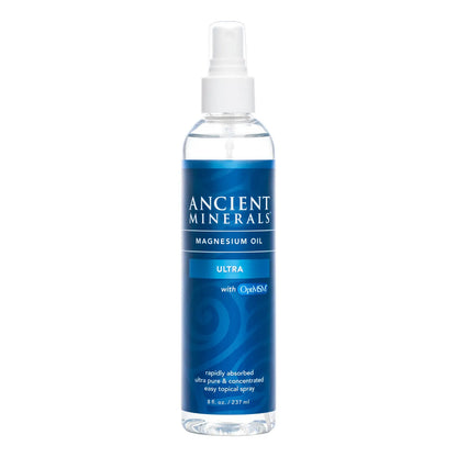 Spray De Aceite De Magnesio Ultra Con MSM Cloruro Puro Zechstein 236ml