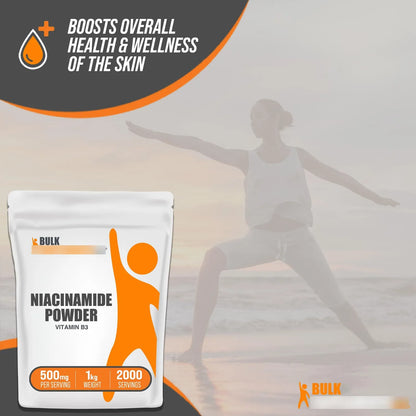 Polvo De Niacinamida 500 Mg Vitamina B3 Piel Radiante Antioxidante
