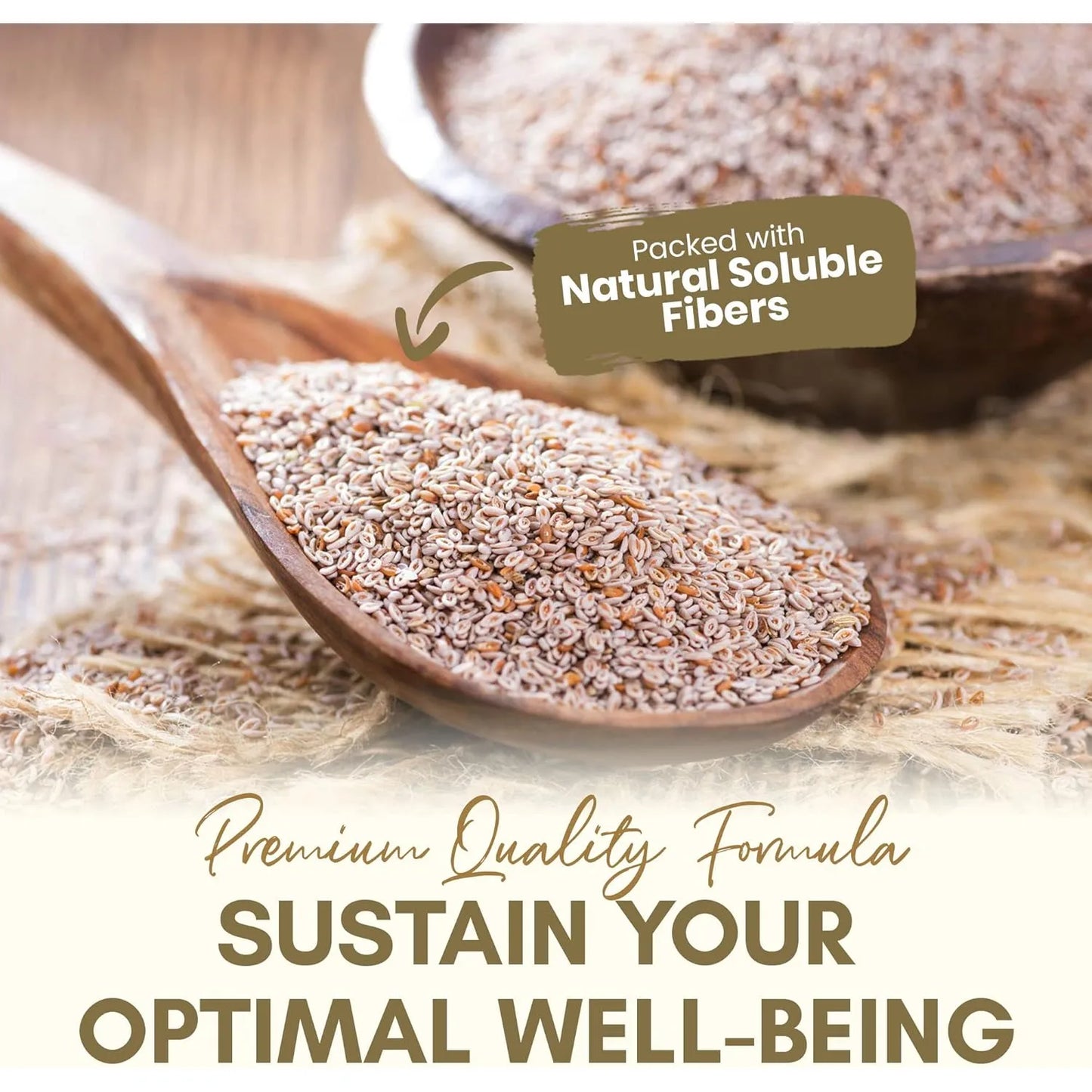 Capsulas Organicas De Cascara De Psyllium 750 Mg 250 Unidades Fibra Soluble Salud Intestinal