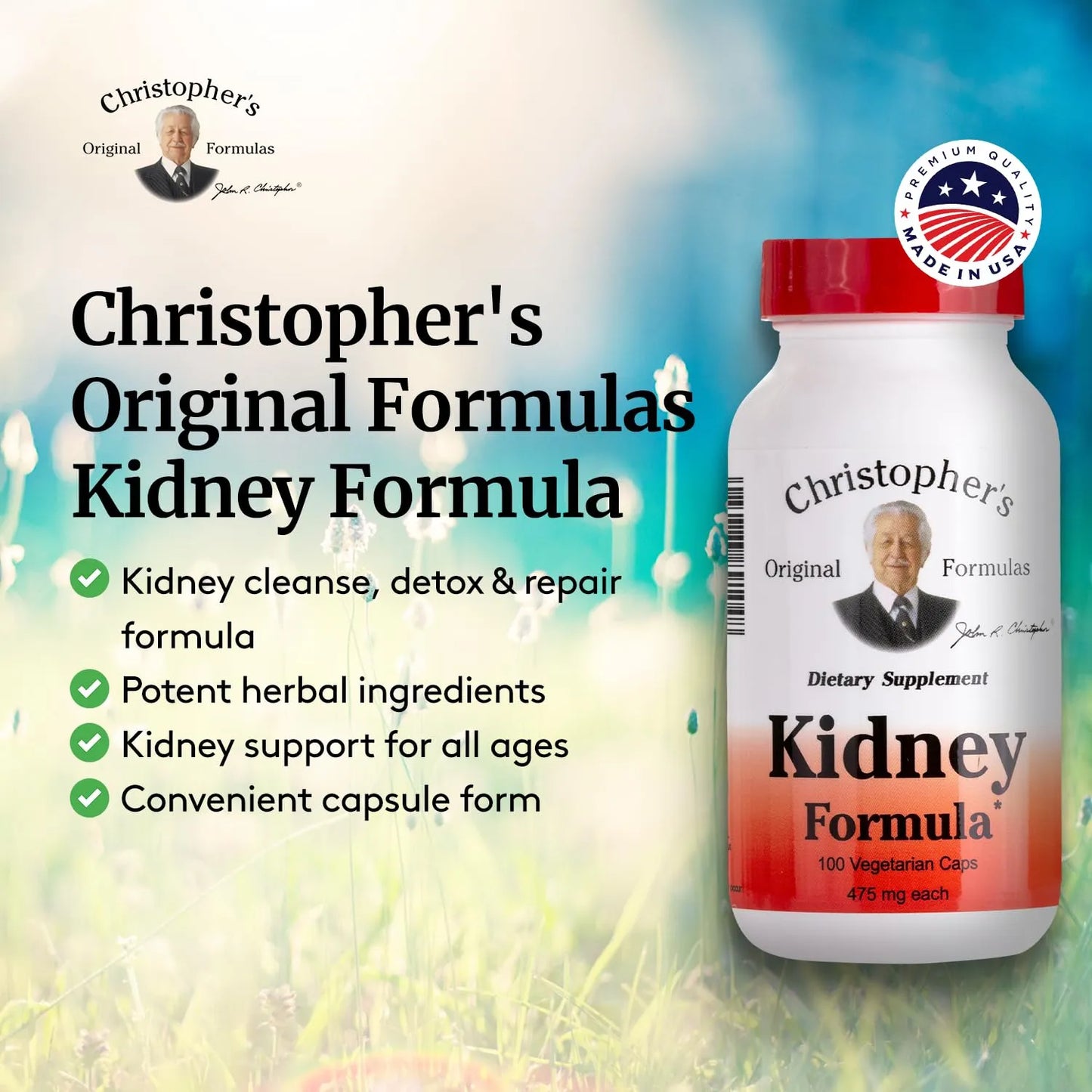 Capsulas Dr Christopher Renal 100 Unidades Paquete De 3 Importado Eeuu