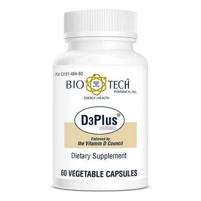 Vitamina D3 Plus 60 Cápsulas 1000 Ui Salud Ósea E Inmunológica