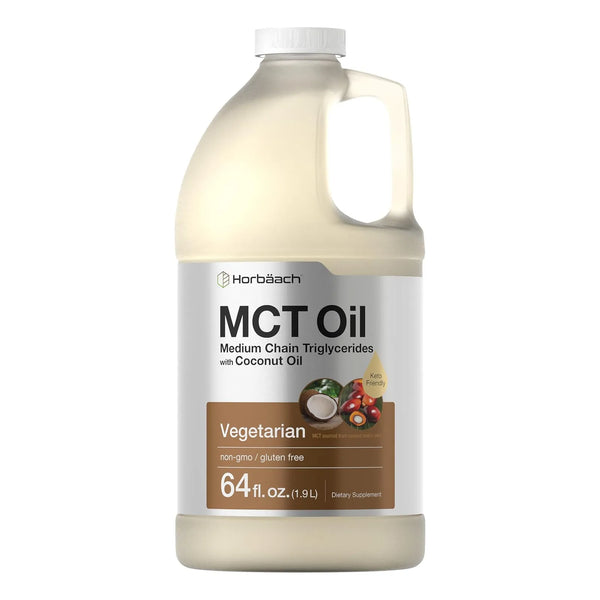 Aceite MCT Horbäach 1.89 Litros 100% Puro Para Keto Mezcla Con Café Y Más